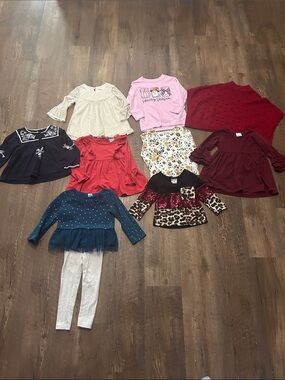 9 Piece Lot of girl’s clothes size 2T